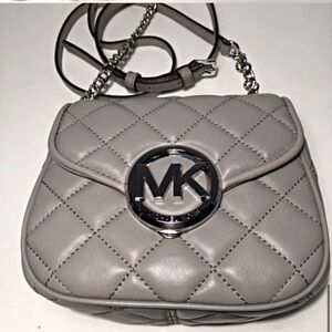 MICHAEL KORS- Fulton Quilted Small Leather Crossbody Bag